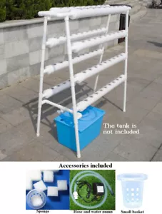 72 Sites Hydroponic Site Grow Kit Ebb and Flow Deep Water Ladder Garden Pump - Picture 1 of 12