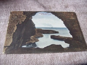 POSTCARD -- NATURAL ARCH. ARBROATH CLIFFS. ANGUS - Picture 1 of 2