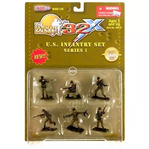 1:32 21st Century Toys Ultimate Soldier WWII Series 1 US Army 6 figure Set - Picture 1 of 2