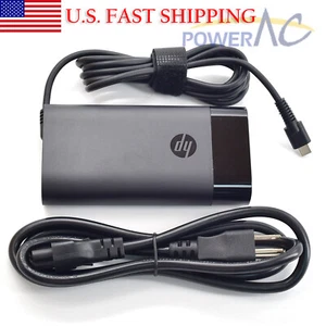 Original HP Spectre X360 15 2017 USB-C Charger Type C 90W Power Supply Adapter - Picture 1 of 6