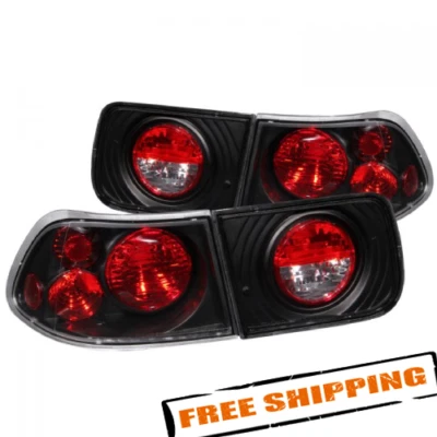 Luces traseras negras Anzo USA 221062 para Honda Civic 1996-2000 2 puertas Foto 1 de 2