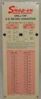 Vintage Snap-on Tools Drill-Tap US-Metric Converter Pull Card Old Logo 1974