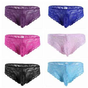 Mutandine uomo sexy Sissy marsupio pizzo perizoma perizoma intimo lingerie perizoma - Foto 1 di 112
