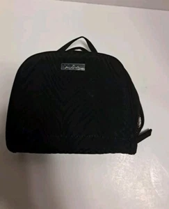 Vera Bradley Black Travel Jewelry Case Zip Around Dome Bag Organizer - Picture 1 of 5