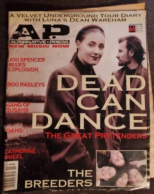 As-Is AP Alternative Press Magazine Nov 1993 #64 Dead Can Dance The Breeders - Image 1 of 3