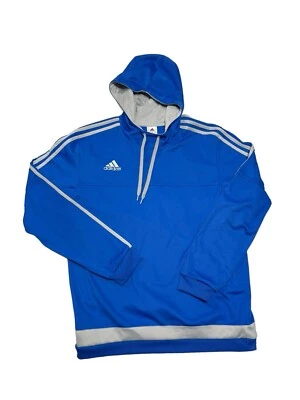 Adidas Climalite Mens Blue Hoodie Size Large Running Performance - Image 1 of 4