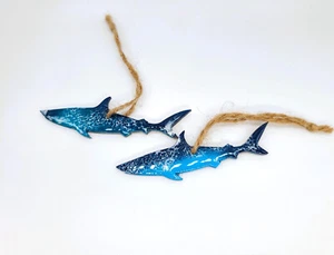 Handmade/Handpoured Resin Ocean/Beach/Sea Life Christmas Ornament - Shark - Picture 1 of 1