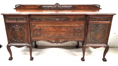Chippendale Buffet Sideboard Antique by ROYAL FURNITURE Co Cover