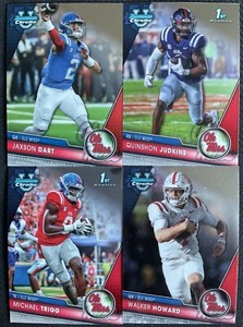 Ole Miss Rebels 2023 Bowman Chrome University (4) Card RC Team Set