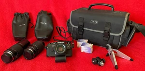 Olympus OM10 Analogique Reflex Mirroir Complet Ensemble D'Accessoires Lentilles - Photo 1 sur 24
