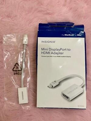 Insignia - Mini DisplayPort-to-HDMI Adapter - White (NEW) for MacBook or iMac - Image 1 of 3