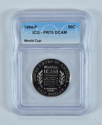 1994-P World Cup Soccer Commemorative Half Dollar PR70 DCAM ICG - Image 1 of 4