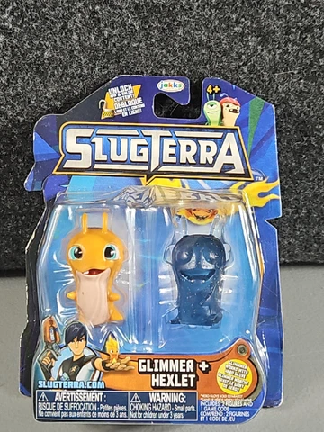 SLUGTERRA Glimmer and Hexlet Figures, Fun Kids Game Toy, New Cover