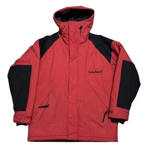 TIMBERLAND Vintage Retro Winter Puffer Parka Streetwear Coat Jacket Mens Large  - Picture 1 of 6