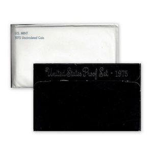 1975 P D S Mint Proof Set Eisenhower Kennedy Washington Roosevelt Lincoln et al  - Picture 1 of 5
