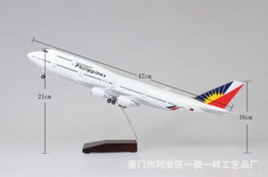 1:150 Philippine Airlines Boing 747 Passanger Aircraft Plane Model Toy Gift - Picture 1 of 9