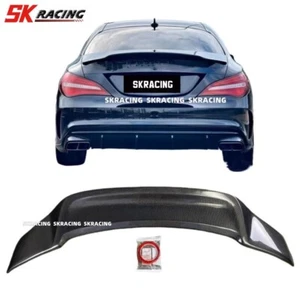 Real Carbon Rear Trunk Spoiler Lid Wing For Benz W117 CLA200 CLA250 CLA45 13-19 - Picture 1 of 14