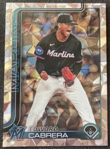 2025 Topps #371 Edward Cabrera DIAMANTE SP. Miami Marlins - Bild 1 von 2