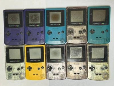 Nintendo GameBoy Color Console GBC Random 10 set Junk for parts - Image 1 of 4