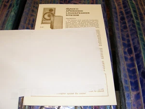 Vintage Dynaco A-25 Aperiodic Loud speaker  Hi-Fi Brochure Catalog Pamphlet - Picture 1 of 5