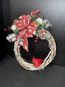 8” Handmade Grapevine Christmas Wreath - Picture 1 of 5