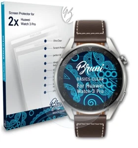 Bruni 2x Écran protecteur pour Huawei Watch 3 Pro Protecteur d'écran - Photo 1 sur 4