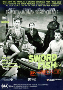SWORD FISH DVD JOHN TRAVOLTA HALLE BERRY REGION 4 NEW AND SEALED