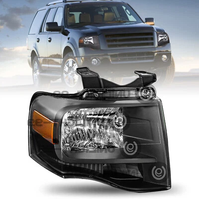 Faro lateral derecho pasajero esquina ámbar carcasa negra Ford Expedition para 07-14 Foto 1 de 4