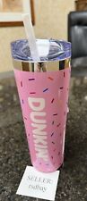 SPRING 2024 "DUNKIN"  24 oz Insulated Stainless Steel Tumbler -Pink Confetti