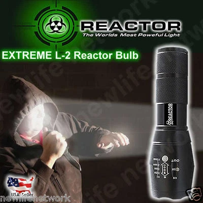 REACTOR EXTREME SHADOW TC1200 BLACK HAWK Flashlight IN STOCK NOW FREE SHIPPING - Image 1 of 4