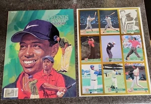 1997 Tiger Woods Legends Magazine Comes With The Card Sheet & Postcards - Picture 1 of 7
