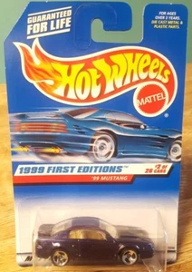 Hot Wheels '99 Ford Mustang Purple 1:64 Scale New 1999 First Editions - Picture 1 of 10
