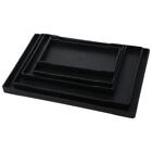 1 Pcs Plastic Serving Trays Black Bed Table Tray Large Plastic Tray  Bathroom