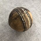 Vintage WHITE CRICKET BALL - Stitched Leather 