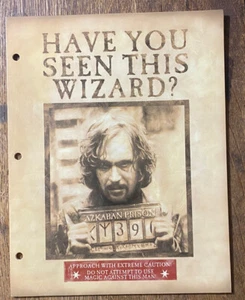 Harry Potter Askaban Gefängnis 50 Blatt Papier Packung & passender Met Ordner NEU - Bild 1 von 11