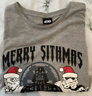 Star Wars "Merry Sithmas"  Grey T-shirt  Size 2XL Excellent Condition.