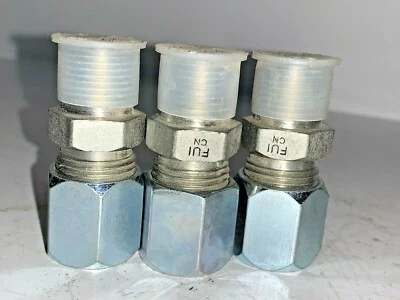FUI 3/8" NPT TO COMPRESSION UNION FITTING (LOT OF 3) 47205-06-06 - Image 1 of 4