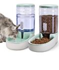 Automatic Dog Cat Feeder And Water Dispenser Gravity Food Feeder And Waterer Set