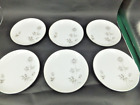 Vintage Set Of Porcelain Japanese Cake Plates In A Blushed Grey Rose Pattern