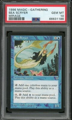 1996 Magic the Gathering MTG Mirage Sea Scryer PSA 10 Pop 2 - Image 1 of 2