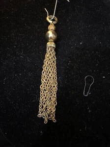 Vintage Tassel Pendant tassel Gold Tone Fashion Jewelry - Picture 1 of 7