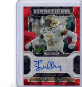 2022 Panini Prizm Draft Picks Tre Swilling Red Ice Auto Georgia Tech #SS-TSW - Picture 1 of 2