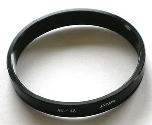 STEP DOWN ADAPTER 46MM - 43MM STEPPING RING 46 TO 43MM 46-43 STEP DOWN RING - Picture 1 of 1