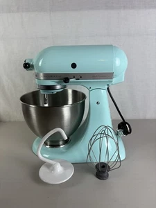 KitchenAid KSM95IC 10 Geschwindigkeiten Ultra Power Neigemixer Eisblau mit Aufsätzen - Bild 1 von 11