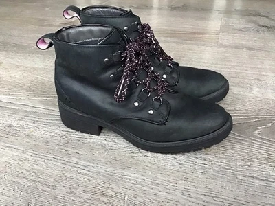 Botín para mujer Cole Haan Briana W12288 talla 7,5 cuero negro senderismo motociclista tobillo Foto 1 de 4