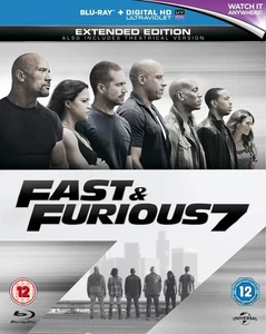 Fast & Furious 7 (Blu-ray) Vin Diesel Paul Walker Dwayne Johnson (UK IMPORT) - Picture 1 of 8