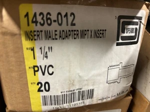 SPEARS 1436-012 1-1/4 INSERT MIPT 20/BOX fast shippinp - Picture 1 of 1