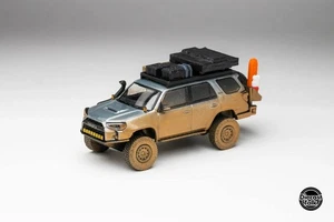 1/64 Toyota 4Runner TRD PRO WB Overland Inferno Orange Muddy CHASE DiecastTalk - Picture 1 of 10