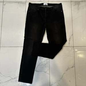 DU ER Men's Black Jeans 34x30 Fireside Relaxed Taper Fleece Lined - Picture 1 of 5