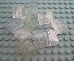 LEGO Lot of 10 Clear 2x2 Slope Pieces - Picture 1 of 1